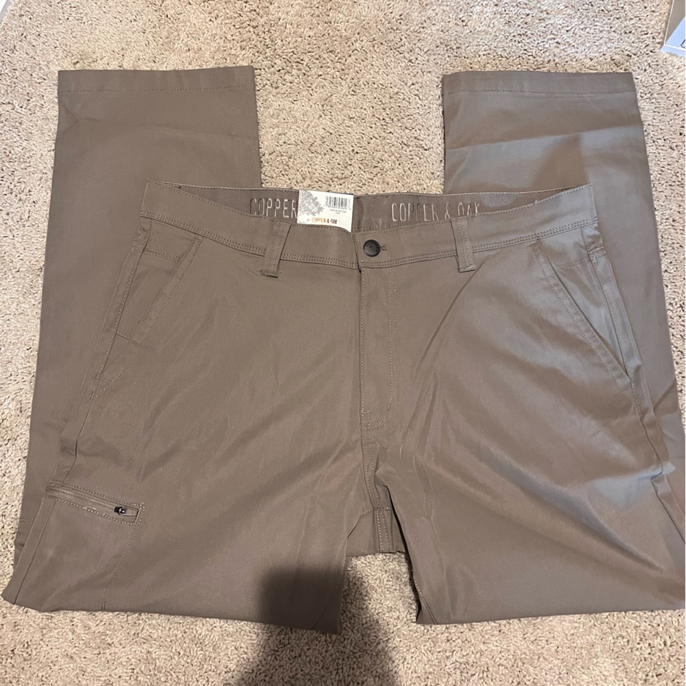 NWT! Copper Flex Men's Brown Pants